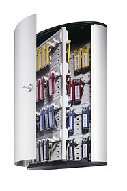 Шкафчик для 72 ключей, 302x280x118мм, настенный, серебристый металлик Durable