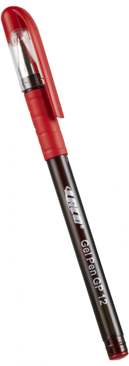 Ручка гелевая, 0.6мм, красная, с резиновым упором для пальцев Laco