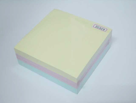 Бумага для заметок 76x76мм, 3цвx100л, самоклеющаяся, пастельные цвета Pronoti