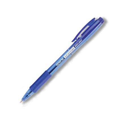 Ручка шариковая, 0.5мм, синяя, автомат, корпус прозрачный, с резиновым упором для пальцев Epene - фото 1 - id-p38798182