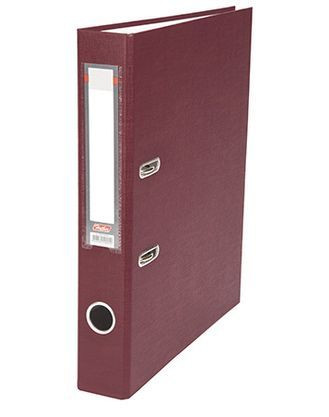 Папка-регистратор  "Есо" А4 с бок. карманом, 50мм, бордовый