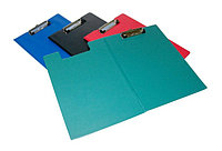 Папка-планшет А4, с верхним прижимом, синяя PVC Eisear