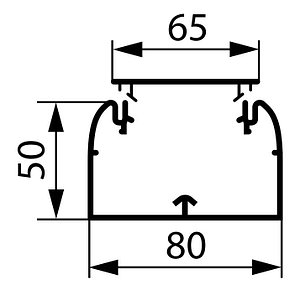Перегородка разделительная для кабель каналов высотой 50 мм - 96 фото