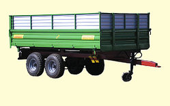 Тракторный полуприцеп с трехсторонней разгрузкой ТСП-10т к тракторам МТЗ-82, грузоподъемность 8 т, объем 5-16 