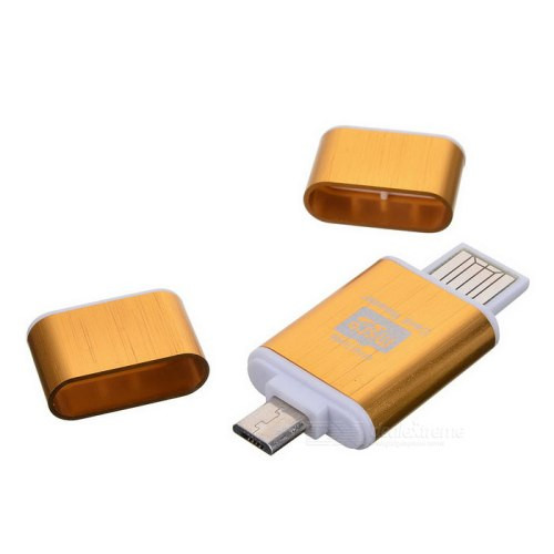 USB 2.0/MicroUSB(OTG) MicroSD/TF CARD READER V-T SASU0072 - фото 1 - id-p36038443