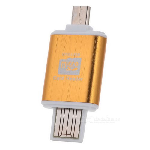 USB 2.0/MicroUSB(OTG) MicroSD/TF CARD READER V-T SASU0072 - фото 2 - id-p36038443