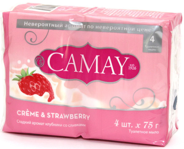 Мыло туалетное Camay 4шт по 75гр