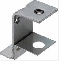 Опорный уголок М 10 мм для регулировочной ножки, сталь, черный