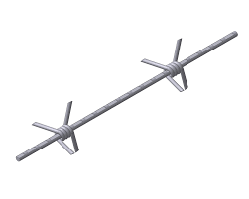 Проволока колючая одноосновная 370-400 метров в бухте