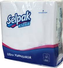 Салфетки Селпак Selpak 30х30 белые 50шт/пачка