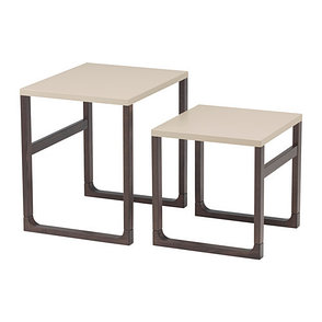 Комплект столов РИССНА 2 шт бежевый ИКЕА, IKEA, фото 2