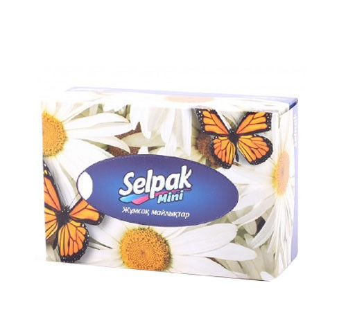 Салфетки вытяжные Селпак Мини - Selpak Mini 70шт 3слоя 21,5*16см