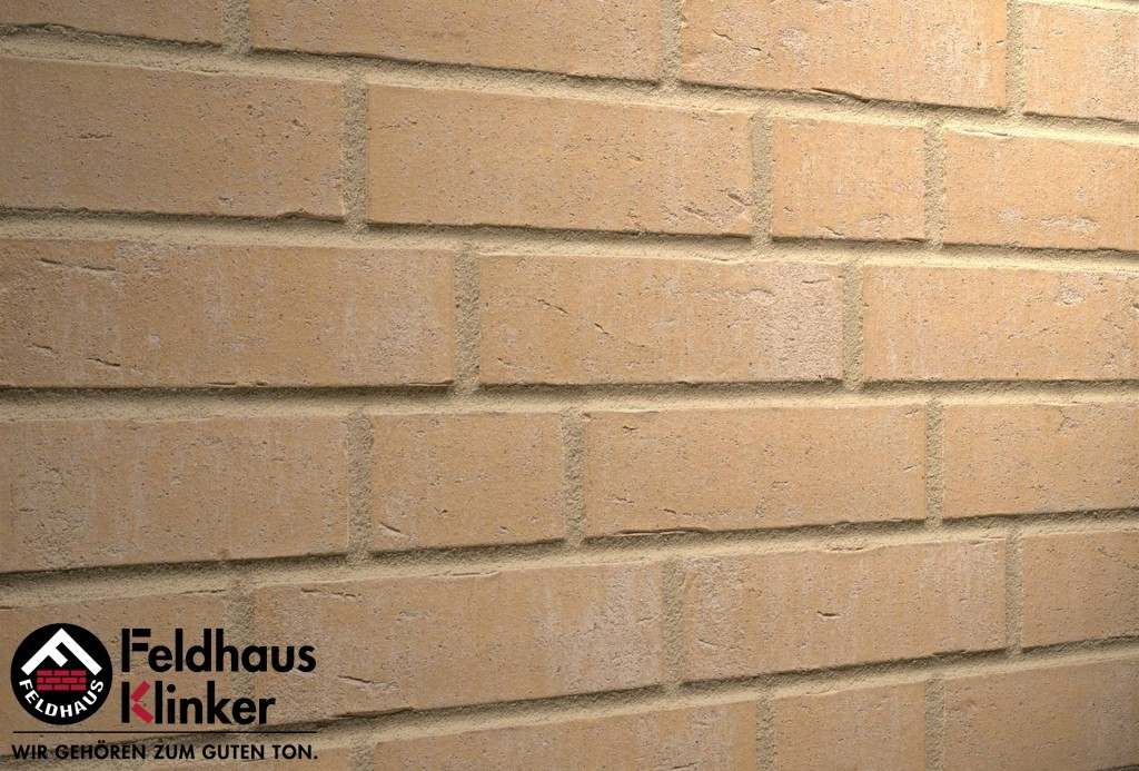 Клинкерная плитка "Feldhaus Klinker" для фасада и интерьера R762 vascu sabiosa blanca