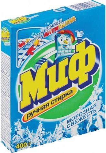 Стиральный порошок Миф Морозная свежесть ручная 400гр