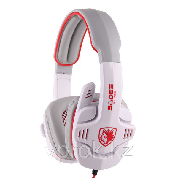 Наушники "Headphones+ microphone SADES SA708 Gaming Series,Ø 40mm,32Ω ± 15 ,111± 3 dB,20-20000Hz" - фото 2 - id-p39023243