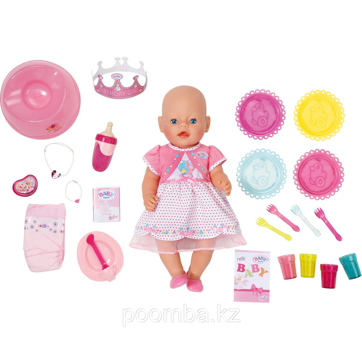 Интерактивная кукла Baby Born "Праздничная" 43 см.