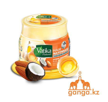 Майонезная Маска для волос Экстремальное Увлажнение (Vatika Extreme Moisturizing Mayonnaise DABUR), 500 гр