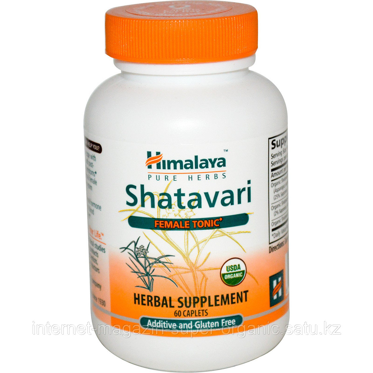 Шатавари (Shatavari), женский тоник, 60 каплет (таблетки в форме капсул), Himalaya Herbal Healthcare