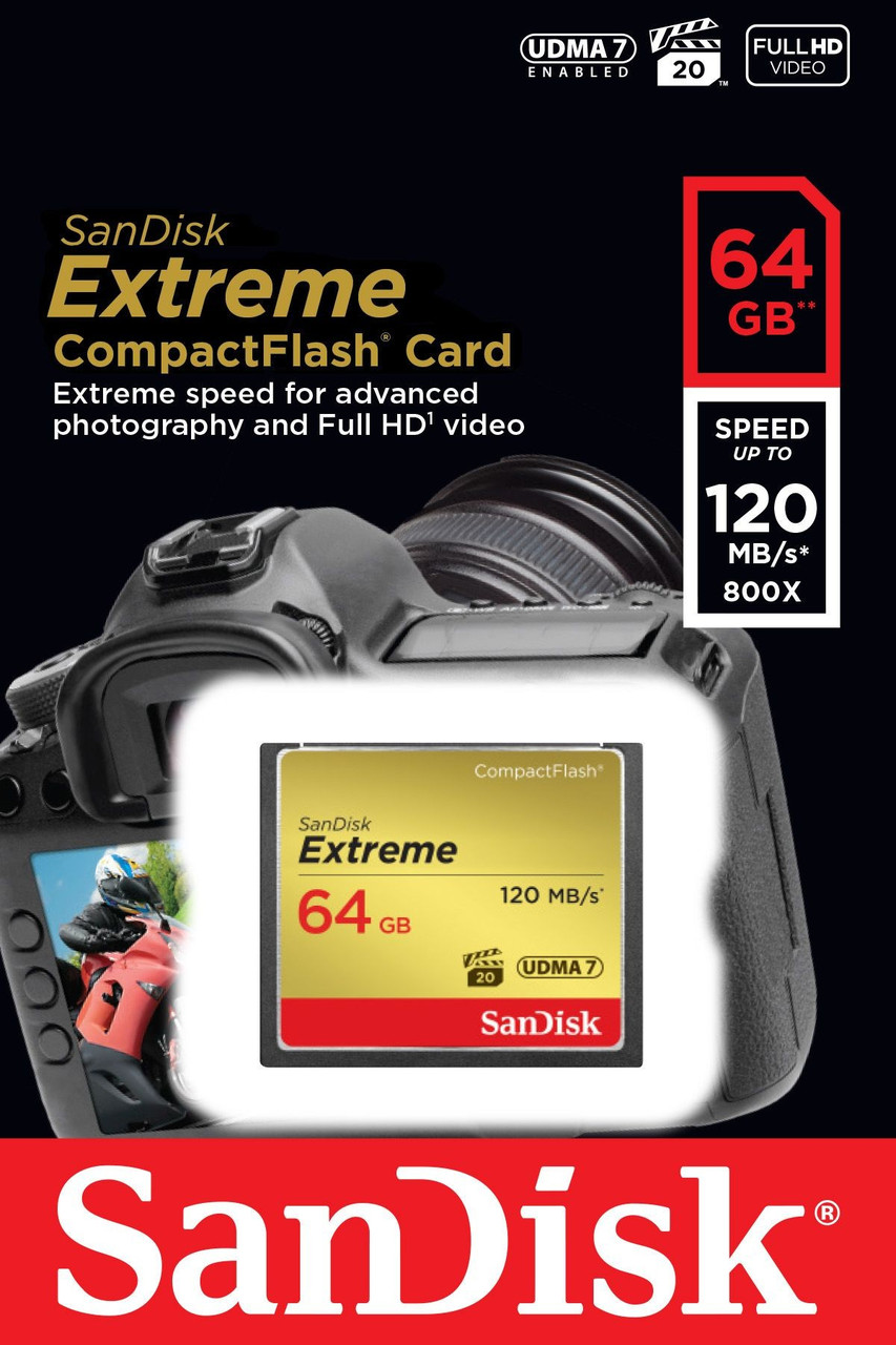 SanDisk Extrime 64GB CF 120MB/s
