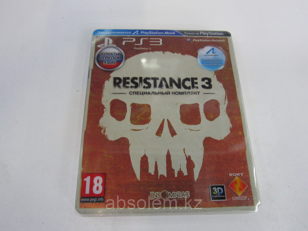 Игра для PS3 Resistance 3 Move на русском языке коллекционный (вскрытый) 