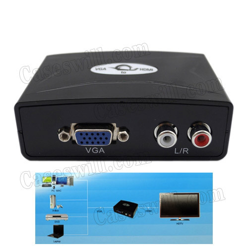 Конвертер VGA/изображение/ +2RCA/звук/-HDMI FY1316 - фото 3 - id-p39050595