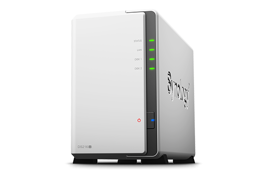 NAS-сервер Synology DS216j 2xHDD NAS-сервер для дома и бизнеса