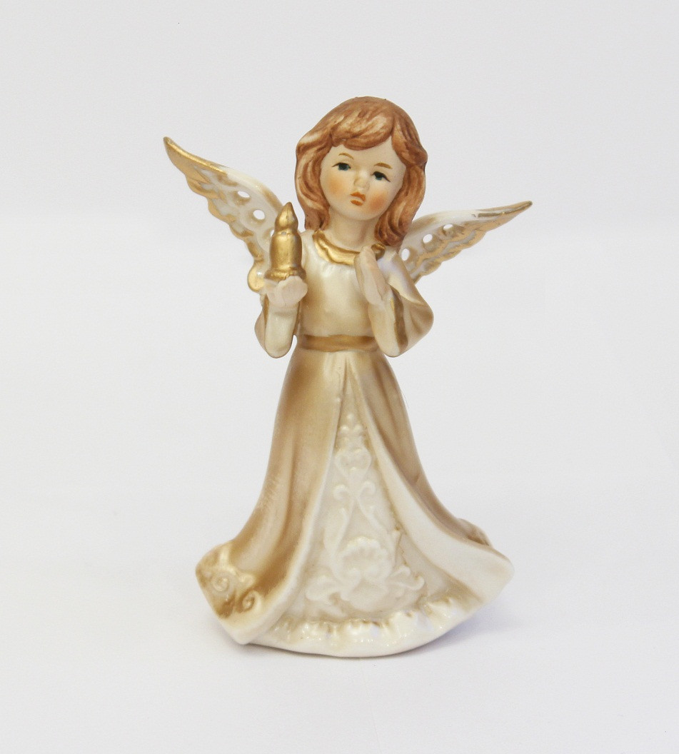 Статуэтка Ангел со свечой. Ручная работа, Италия