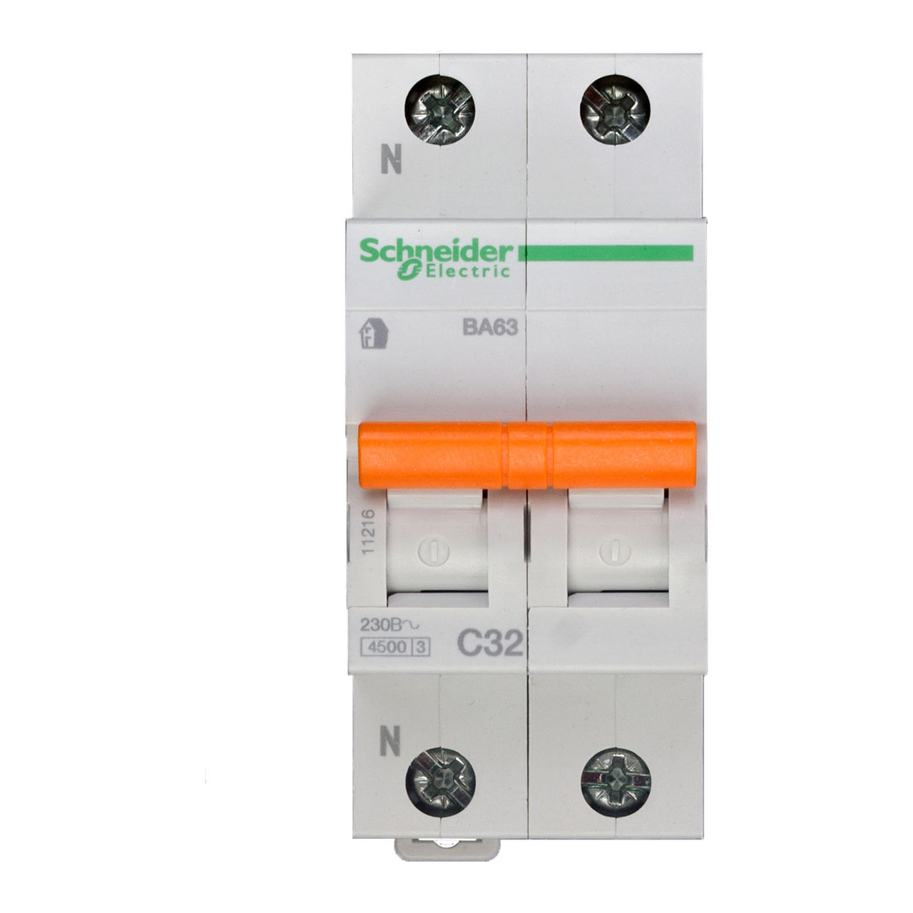 11216 Автоматический выключатель ВА63 1п+н 32A C, фото 1