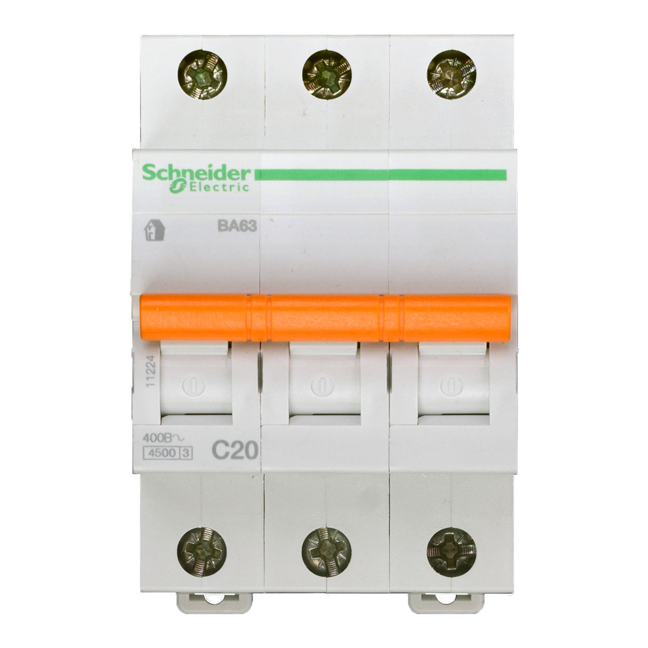 11224 Автоматический выключатель  ВА63 3п 20A  C