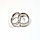 Парные кольца для влюбленных "Алмазное сияние" под серебро, фото 2