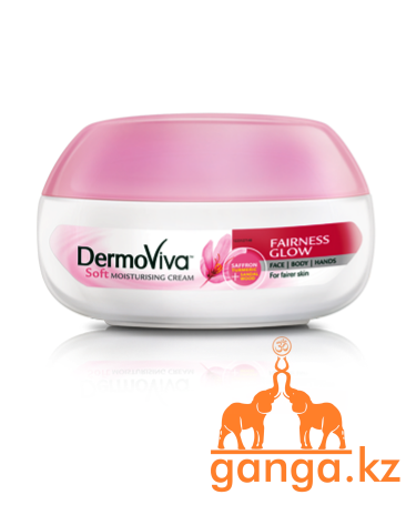 Крем для лица и тела Отбеливающий (DermoViva Fairness Glow Moisturising Cream DABUR), 140 мл