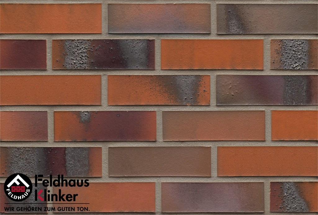 Клинкерная плитка "Feldhaus Klinker" для фасада и интерьера R562 carbona terreno bluastro - фото 4 - id-p39071552