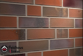 Клинкерная плитка "Feldhaus Klinker" для фасада и интерьера R580 salina carmesi colori