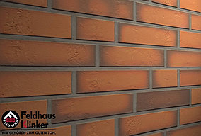 Клинкерная плитка "Feldhaus Klinker" для фасада и интерьера R718 accudo terracotta vivo