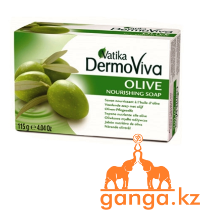 Мыло Cмягчающее (VATIKA DermoViva Naturals Olive DABUR), 115 гр