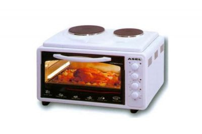 Электрическая мини- печь (мини-духовка) с плиткой "ASEL AF-0125" - фото 1 - id-p39073462
