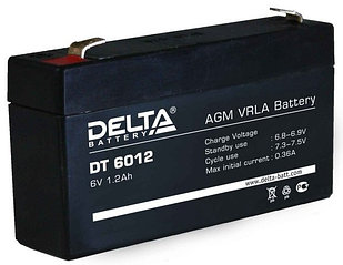 DELTA DT батареясы, 6V - 1.2A (DT 6012)