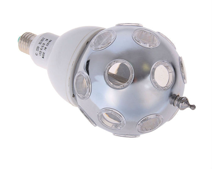 Лампа хрустальный шар диаметр 12 см., шар-хром 220V, цоколь Е27 - фото 2 - id-p39099508