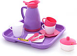 Набор детской посуды "Алиса" с подносом на 2 персоны (Pretty Pink), фото 2