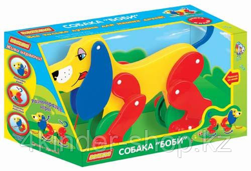 Собака-каталка "Боби" в коробке