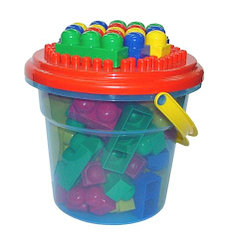 Конструктор "Юниор Макси" (57 элем. в ведре)