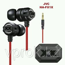 Наушники "Headphones for iPad / MP3 / iPone JVC HA-FX1X Noise isolation, Ø15mm, 104dB/mW,5-23,000Hz,1.2m" - фото 3 - id-p39124854