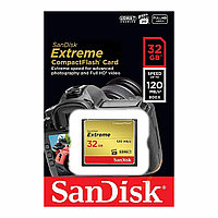 SanDisk Extreme CompactFlash 32Gb. 120mb/s, CF жад картасы