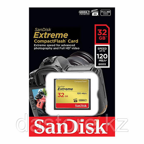 SanDisk Extreme CompactFlash 32Gb. 120mb/s, CF карта памяти, фото 2