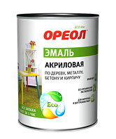Эмаль для радиаторов акриловая (белая) 1,1 кг Ореол 7100