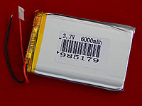 Аккумулятор Li-Pol 6000мАч 3.7В (Литий полимерный) 80*51*10
