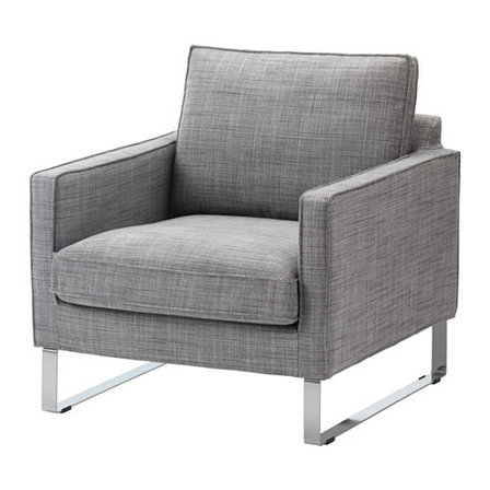Кресло МЕЛБИ серый ИКЕА, IKEA, фото 2