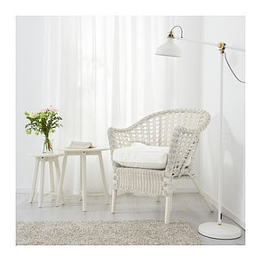 Кресло с подушкой-сиденьем ФИННТОРП / ЮПВИК белый ИКЕА, IKEA , фото 2