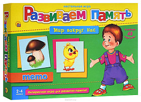 Логическая игра РАЗВИВАЕМ ПАМЯТЬ (МЕМО) МИР ВОКРУГ НАС (Арт ИН-2058)