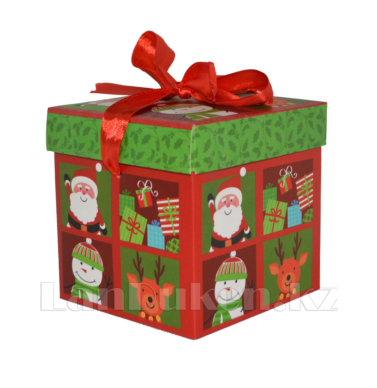Подарочная новогодняя упаковка 10*10 см (маленькая) YXL 5006-1 